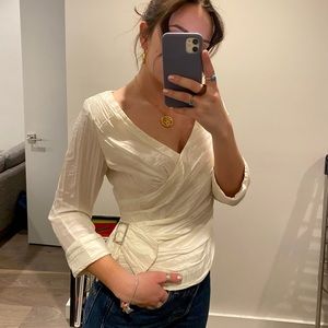 Cute Vintage Cream/off white Blouse